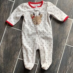 Reindeer fleece pajamas